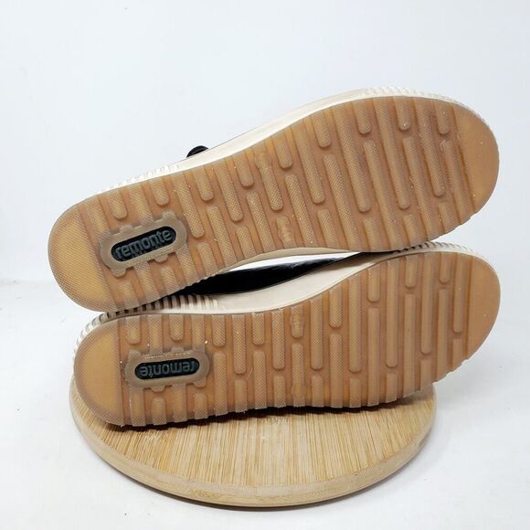 Remonte Shoes Womens 41 Maditta Brown Leather Zip Oxford Comfort Sneaker - Picture 10 of 12